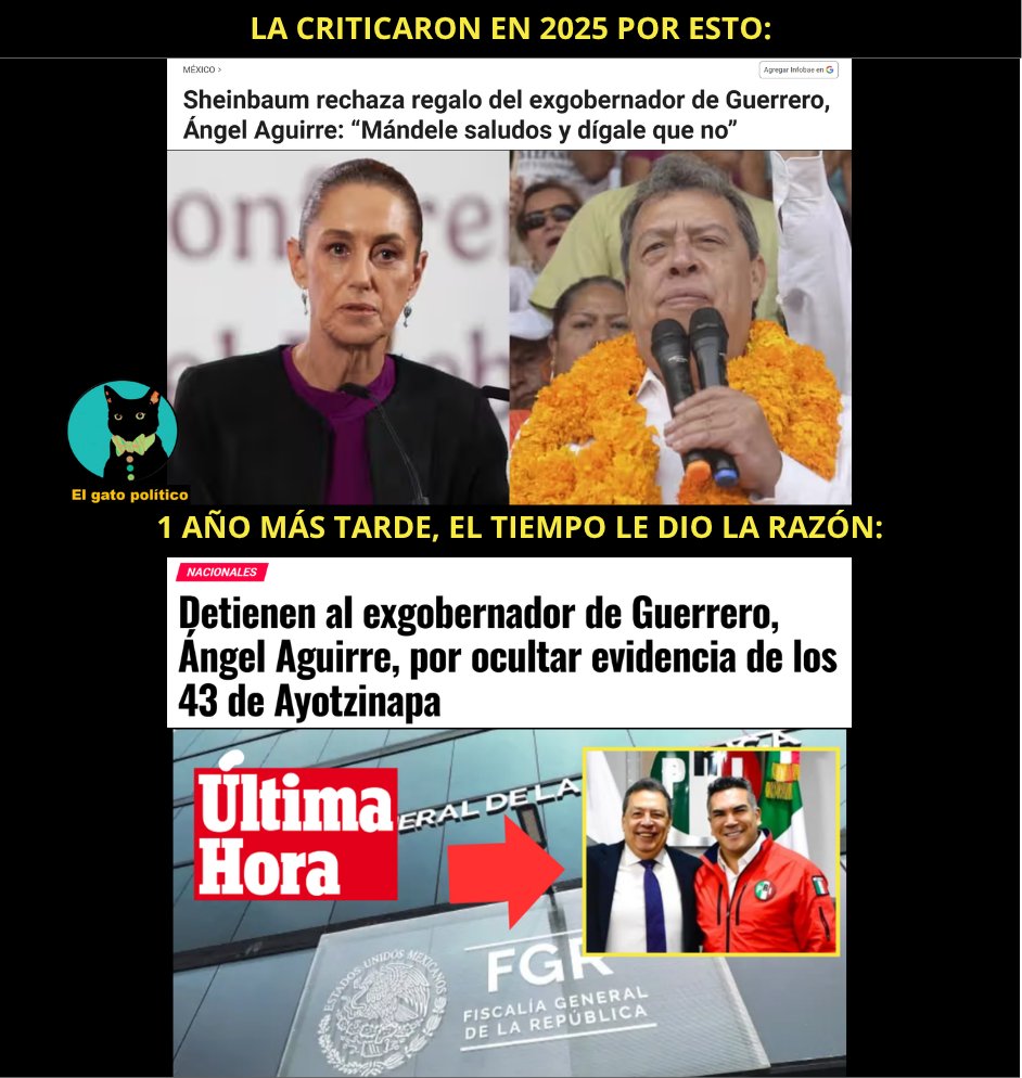 elgatopolitico_'s tweet photo. 🔴​🔴​Ño que ño.
#AngelAguirre #Ayotzinapa https://t.co/PnZ1MWOU1Y