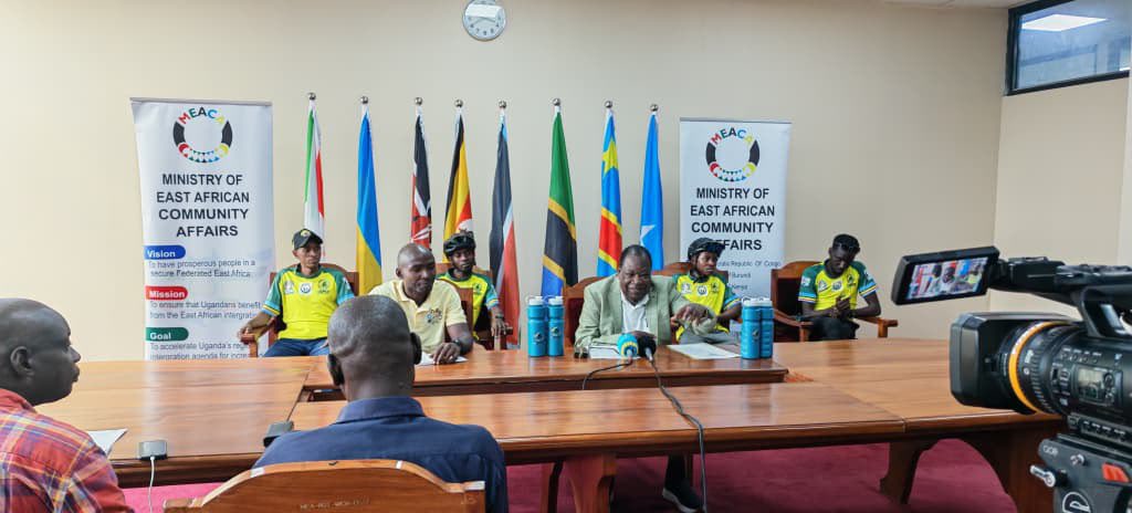 MEACAUpdates's tweet photo. The Great African Cycling Safari (GACS), in partnership with the Ministry of East African Community Affairs (MEACA), today briefed the press about the 9th edition of its flagship regional initiative. https://t.co/HGmUfQ4s1m