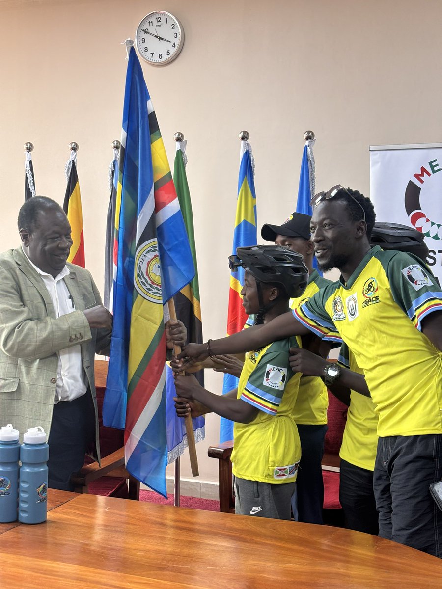 MEACAUpdates's tweet photo. The Great African Cycling Safari (GACS), in partnership with the Ministry of East African Community Affairs (MEACA), today briefed the press about the 9th edition of its flagship regional initiative. https://t.co/HGmUfQ4s1m