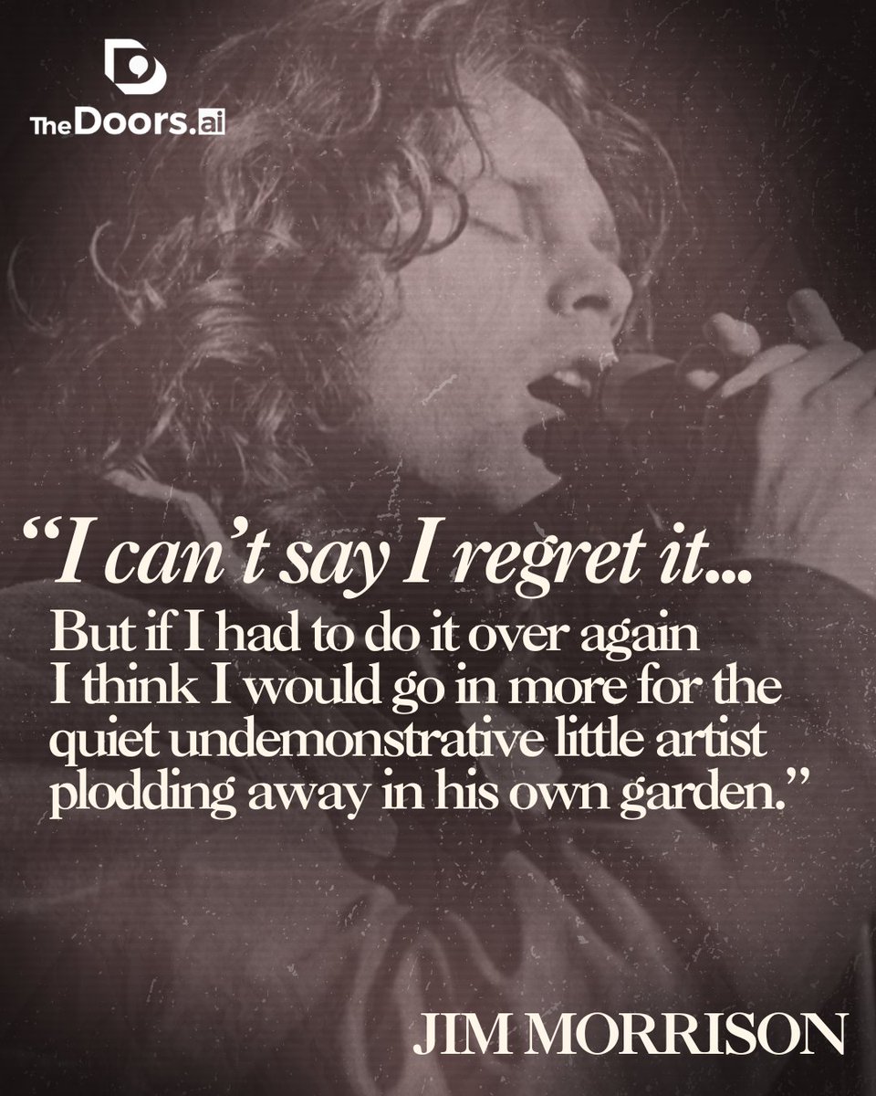 TheDoors's tweet photo. Poet and performer... and in between, was Jim.

For quotes, stories, facts and more check out our official mobile app, https://t.co/Umeticx6pI.

Download here: https://t.co/6gyyUmEM72

Photo by Ethan Russell. https://t.co/kTrdZAREJD