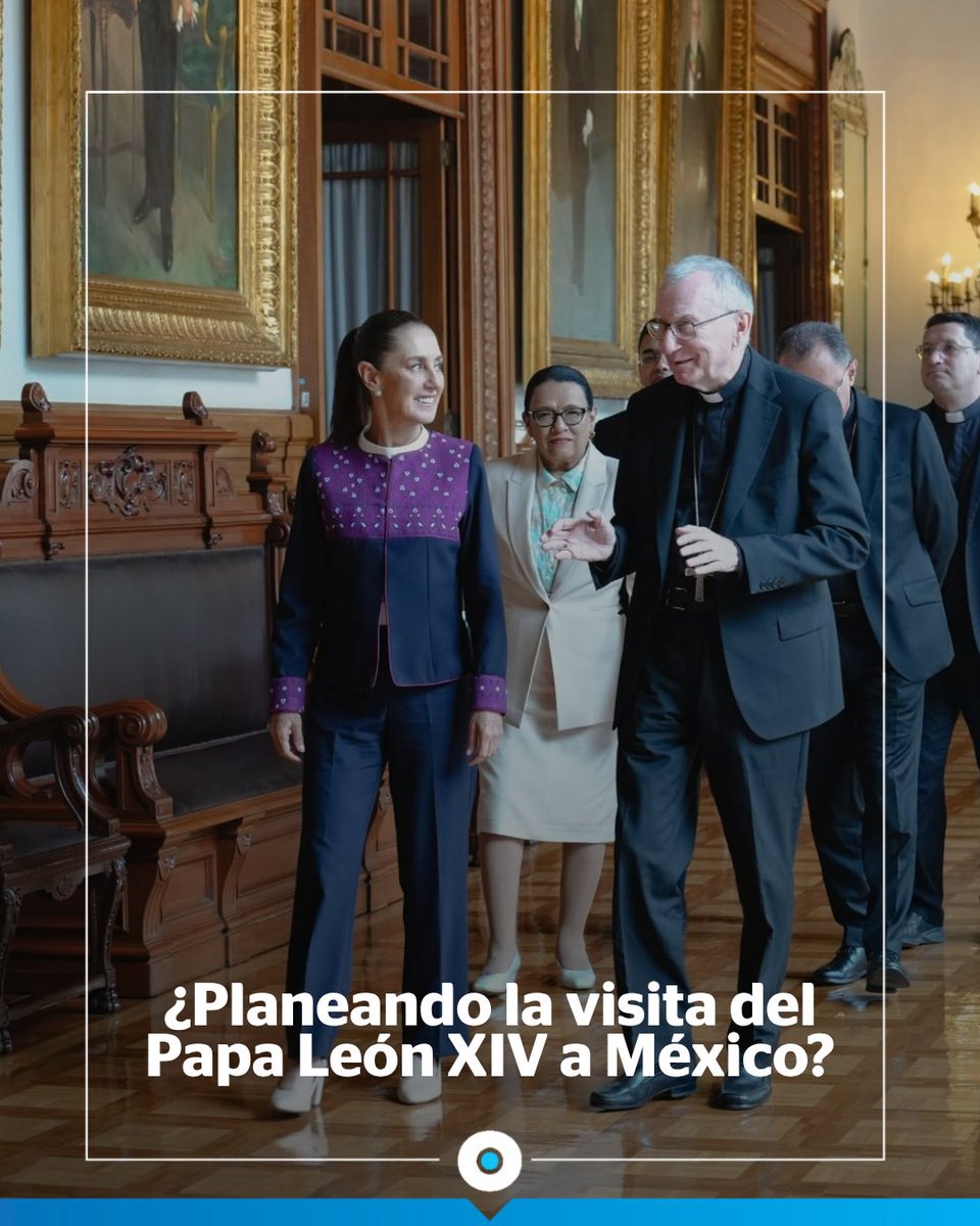 Reporte_Indigo's tweet photo. ¿El Papa Leíon XIV en México?

Durante la visita del Secretario de Estado del Vaticano, Pietro Parolin, en la que junto a la presidenta @Claudiashein y @rosaicela_ titular de @SEGOB_mx se planteó la visita del Santo Padre a nuestro país. https://t.co/dpHEDBmgsg
