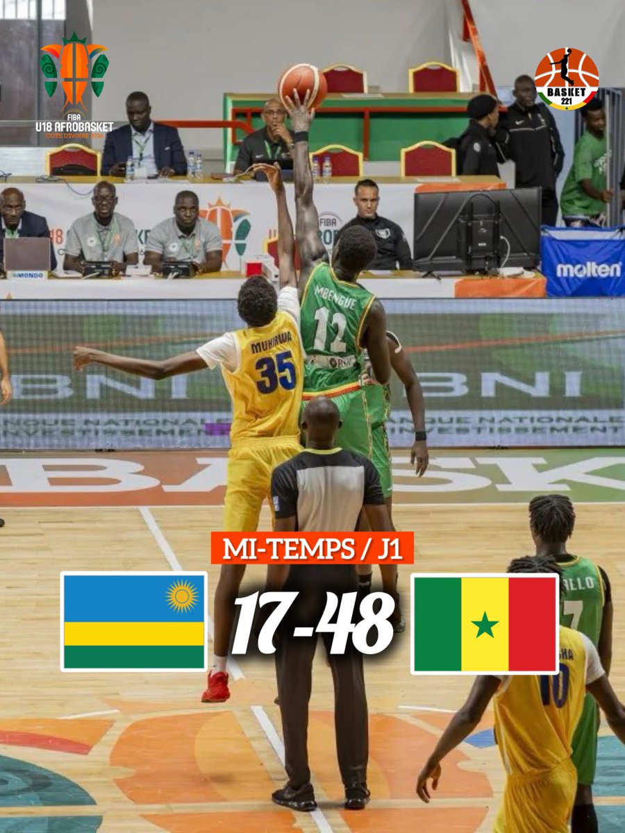 basket_221's tweet photo. Les Lionceaux mènent largement à la mi-temps

#afrobasketu18 https://t.co/0opAIaI5wF