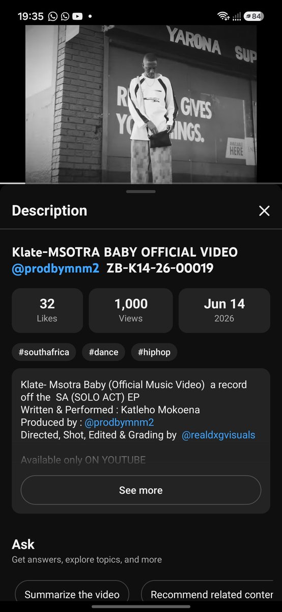 Katleho428's tweet photo. https://t.co/xHENPqUQB3
My First 1k Views 😭❤️ https://t.co/lz4pFUivnq