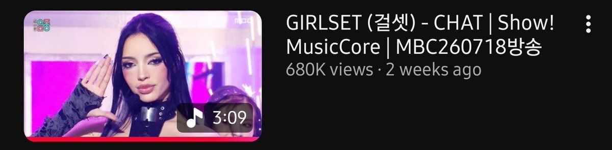 Itsgiftgrande's tweet photo. GIRLSET’s "CHAT" stage on Show! Music Core (260718) ranked at #5 on the Top 10 Most Viewed Stages for the month of July with over 680K views! 🔥

​So proud of the girls! 💖✨

​#GIRLSET #걸셋 #CHAT #MusicCore https://t.co/HuBSwRmWD7