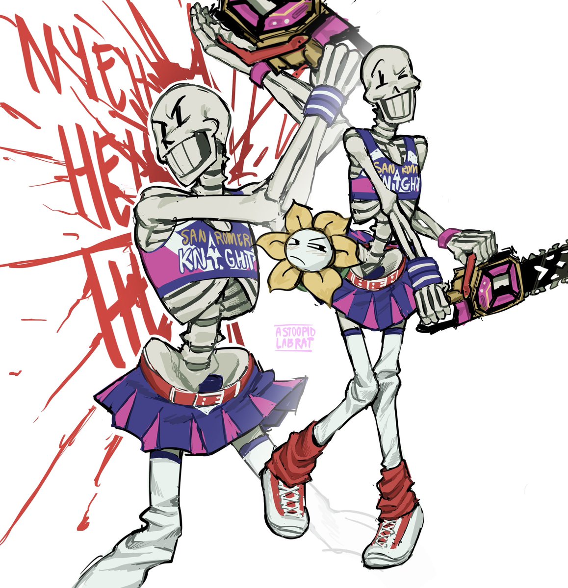astoopidlabrat's tweet photo. Chainsaw lollipop #papyrus https://t.co/sLyIcCVzY4