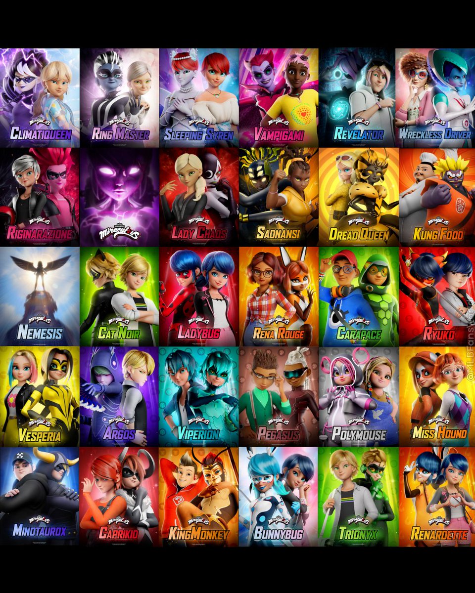 MLBFansWorld's tweet photo. The S6 poster collection is complete! ✨

Thank you, Miraculous Corp, for giving us a themed poster for the episodes of #MiraculousSeason6 🫶 https://t.co/eytICJO1yk