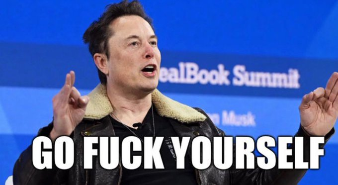 AlexGooVern's tweet photo. @elonmusk @TribunePop23 #QATSFE a french version of your #gofuckyourself https://t.co/cwpE43wO5x