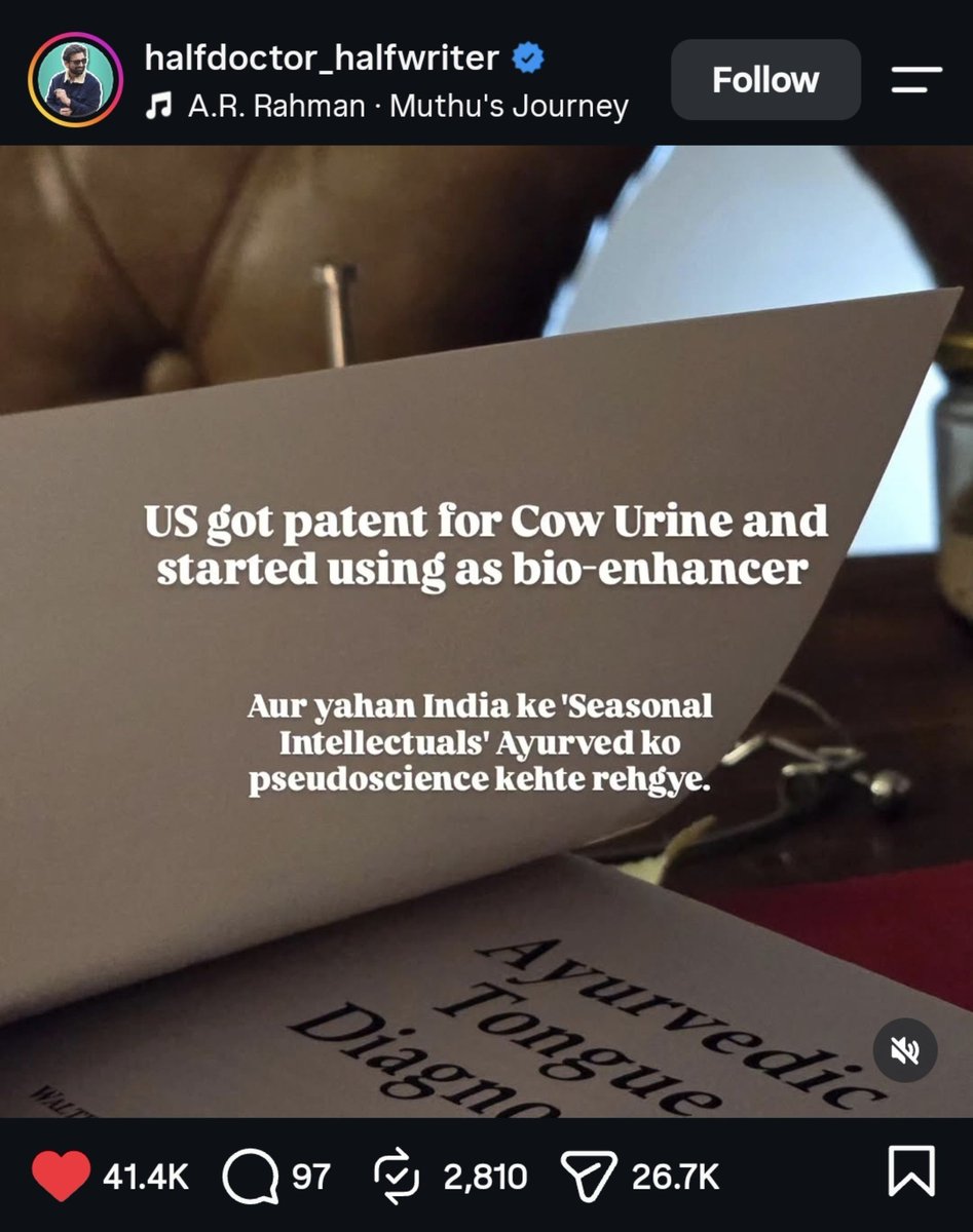 tiraspeaks's tweet photo. US will get patent for everything which is ours and people like priyanka gandhi will mock our own professors using r@cist jibes 🤩 https://t.co/tOwJe7bpWt