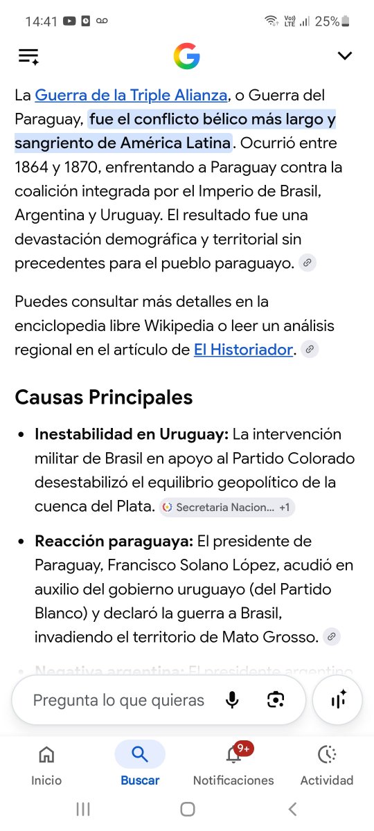 franroland12's tweet photo. @SantiagoBebop @CarlosMaslaton Aca esta la respuesta del porque del conflicto y su fases final del conflicto
Aclarar que brasil cometio un gran genocidio en la guerra , dicho por propios paraguayos https://t.co/EfFZM8aE87