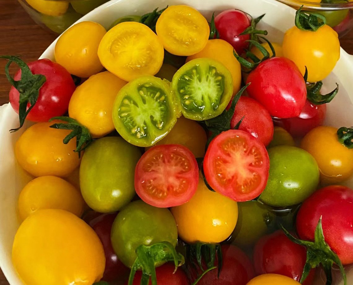 DestineeWorth's tweet photo. Just tried the new organic cherry tomatoes – sweet, juicy, no weird aftertaste! Perfect for salads or a quick snack. https://t.co/iDcZbz0aAe
