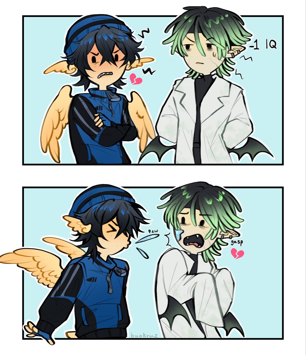 buokruz's tweet photo. Day 6: big fight big lore 
#naukosickweek #naukosick https://t.co/NP1cmIx6Ya