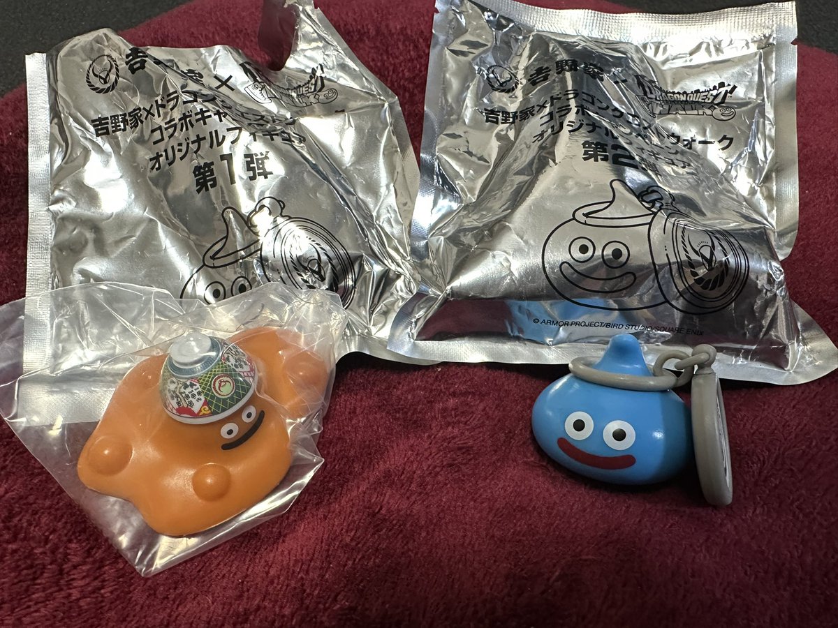 mzuchi_trade's tweet photo. 【交換】吉野家ドラクエコラボ

出：つゆだくor青スラミチ
求：どんぶりスライムAor看板

※つゆだくは外袋開封済み、青スラミチは未開封です
※都内手渡しor郵送でお願いします。 https://t.co/Hm0mvfBz7X