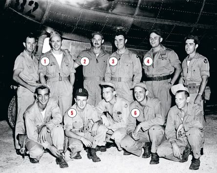 HaseebarslanUK's tweet photo. This photograph depicts the flight crew and ground maintenance officer of the B-29 Superfortress bomber #EnolaGay, which dropped the #atomicbomb on #Hiroshima on August 6, 1945.
#US #Japan #onthiday https://t.co/zb7c2RQRaj