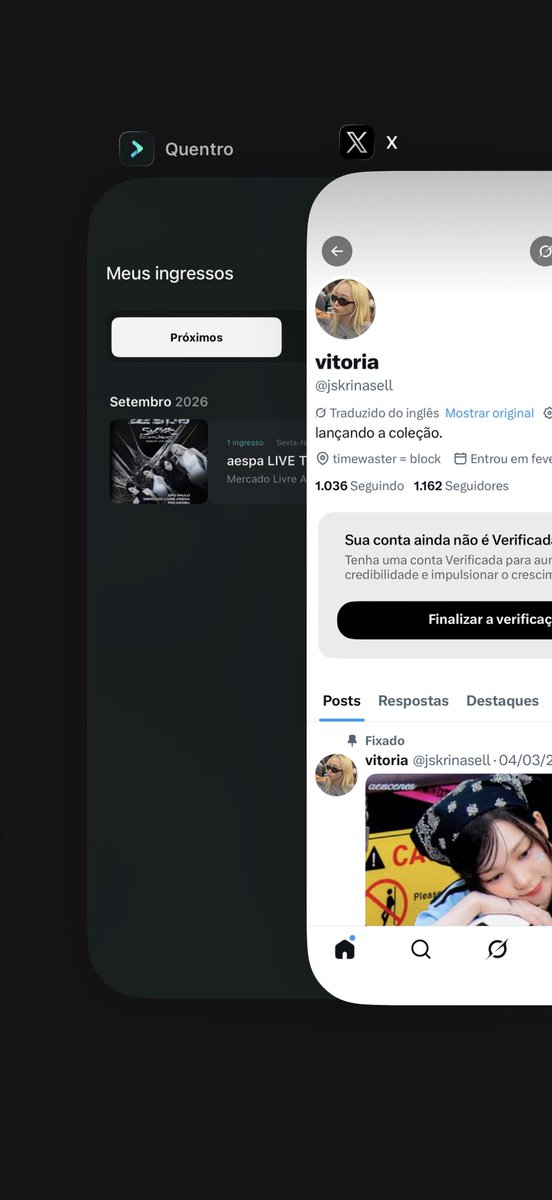 jskrinasell's tweet photo. — [VENDO/VENDA] aespa ingresso tour complæxity 

Estou vendendo meu ingresso VIP SEND-OFF PIT A do show do aespa
R$ 3226,80, mesmo valor que eu paguei. 

Vendendo por motivos pessoais.
Tenho +300 feedbacks positivos. 
Aceito pix ou link de pagamento. https://t.co/Vjxxq16Kmw