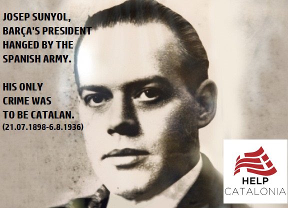 CataloniaHelp2's tweet photo. #OTD the Spanish Army shot the Barça's football club President Josep Sunyol in 1936 https://t.co/RUuqJYT55w https://t.co/lxeuegG097
