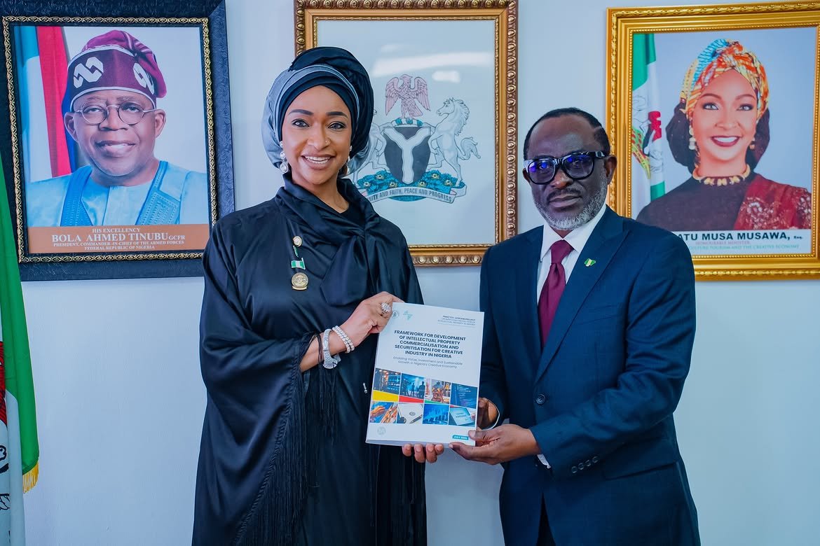 gobson_'s tweet photo. Earlier this week, I stood alongside Prof. Adebambo Adewopo, SAN, as he handed over the draft Framework for the Development of Intellectual Property Commercialisation and Securitisation for the Creative Industry in Nigeria to the Honourable Minister of Arts, Culture, Tourism and the Creative Economy, Hannatu Musa Musawa.

I had the privilege of contributing to the development of the draft as part of the team coordinated by L & A Legal Consultants , under the leadership of Prof. Adebambo Adewopo, SAN, and D. Olatunde Laoye.

I want to explain simply why this matters, because this work is not just for lawyers.

Right now, if you are a musician, filmmaker, designer, or writer in Nigeria, the things you have created can be worth a lot of money, but banks will not lend against them. Your catalogue of songs, your finished film, your brand name, none of it counts as something you can use to borrow money, the way a house or a car would. So even successful creatives often cannot grow their work because there is no clear way to raise funding based on what they have already built.

This Framework sets out to fix that. It gives creatives a clear process to show their work has real, provable value, get it properly assessed, and use that value to raise money. In practice, this could look like a musician with a catalogue earning steady streaming income using that income as security for a loan, without selling the rights to the songs. It could look like a filmmaker raising money for a new project based on the earnings from previous films, instead of relying only on personal savings or one investor. 

In short, this gives creatives a way to turn what they have already built into money they can use to grow, without giving up ownership of their work.

This also places Nigeria within a growing global effort. Daren Tang and the entire team at World Intellectual Property Organization – WIPO has been working to move IP finance from the margins into the mainstream, through its IP Finance Dialogues, its practical guide on securing loans with IP, and its first pilot project with a bank in Malaysia. Nigeria's Framework is a local contribution to that same effort.

I am grateful to Prof. Adewopo and Mr. Laoye for the trust, to my colleagues at L&A for the collegiality, and to the Ministry and Afreximbank for the opportunity. The real work, implementation, begins now.