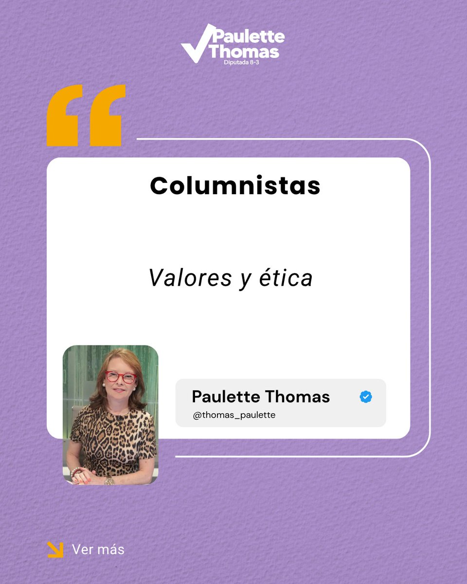 thomas_paulette's tweet photo. «El verdadero progreso de una nación no solo depende de su economía, sino de la fortaleza moral de su sociedad.» 

#ValoresYEtica #PauletteThomas #LaEstrellaDePanama #Transparencia https://t.co/tqFqkchW9R