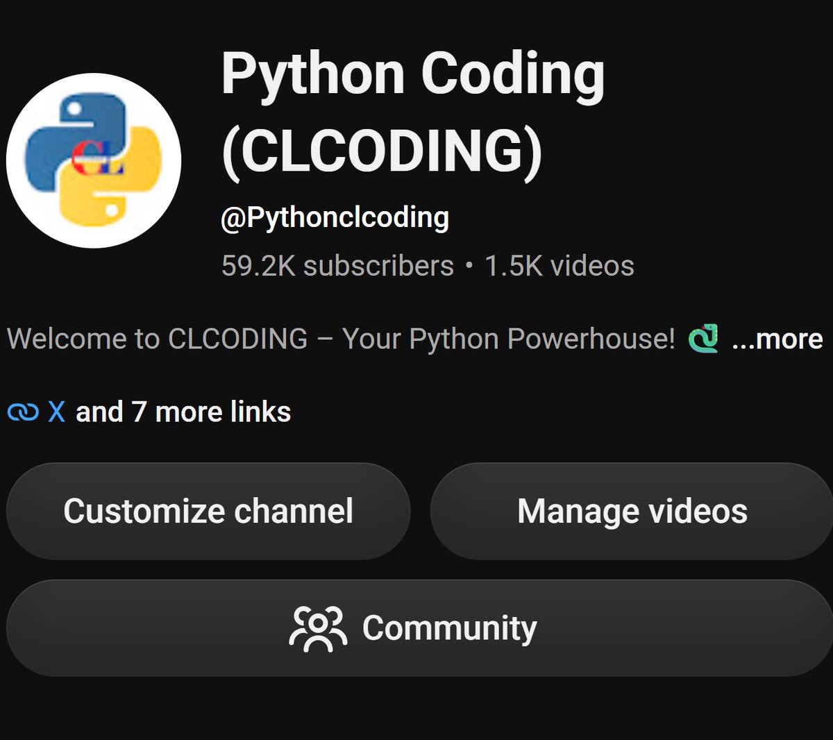 clcoding's tweet photo. If 10% of my follower just subscribe my Youtube channel. 

I will be 100K within a day. 

I wanted to teach freely on Youtube. 

let me check total followers in next 24 hours. 

https://t.co/PJh4HzT1Bd https://t.co/mJpxroKAPi