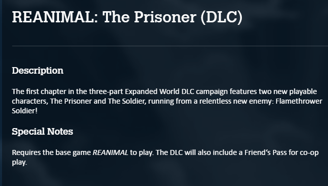 REANIMALUPDATES's tweet photo. POTENTIAL #REANIMAL DLC SPOILERS
.
.
.
.
. 
.
.
.
.
.
.
.
.
.
.
.
.
.
.
.
.
The main antagonist of the REANIMAL dlc could be a solider with a flamethrower according to this site: https://t.co/IqzNtPXs0N https://t.co/RiVbIix4tL