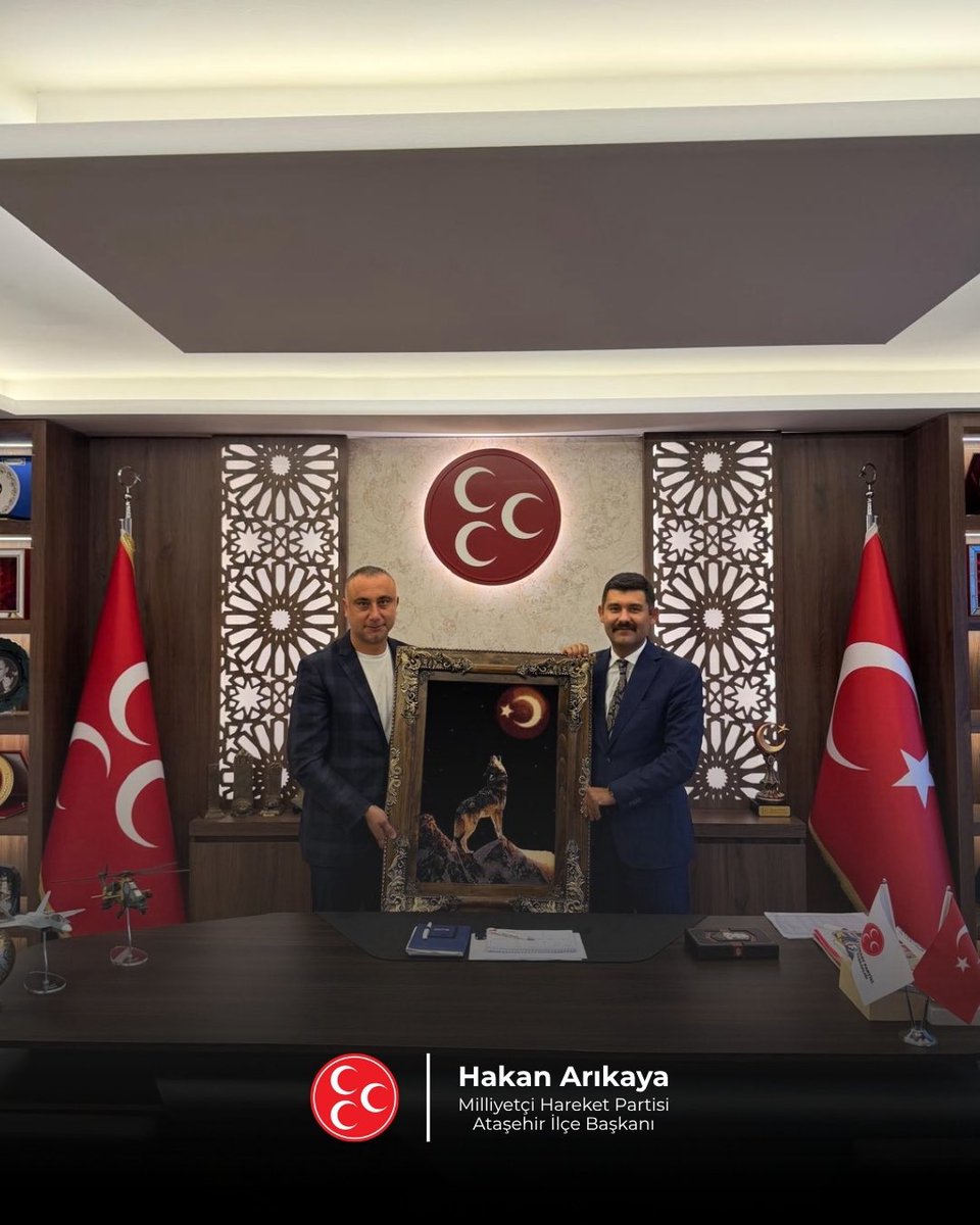 MHP_Atasehir's tweet photo. Ülkü Ocakları Genel Başkan Yardımcımız Sayın Mehmet Ali Halaman, İlçe Başkanlığımızı ziyaret ederek İlçe Başkanımız Sayın Hakan Arıkaya ile bir araya gelmiştir. 

Nazik ziyaretleri ve hoş sohbetleri için Değerli Genel Başkan Yardımcımıza teşekkür eder, çalışmalarında üstün başarılar dileriz.