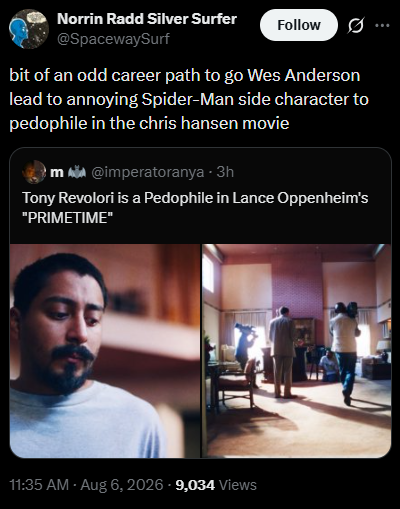 froonding_loom's tweet photo. odd career path to have a role and then a role and also a different role in different movies https://t.co/gbS92PF4Nq
