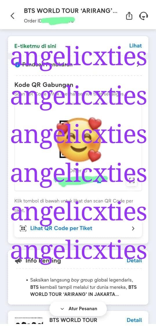 angelicxties's tweet photo. WTS/ WANT TO SELL
BTS ARIRANG in JAKARTA

DAY 2
- CAT 3 (2 TIX) 
- 2,8JT /TIX
- COD BEKASI
- DP 50% sisa di venue
- Mau pake surat kuasa, silahkan
- SERIUS ONLY! 
- followed di sosmed lain boleh 
- di jual karena dapat CAT 1 DAY 3
✅ trusted

#wts #wtb #bts #bts_arirang https://t.co/TJkxvZlajy