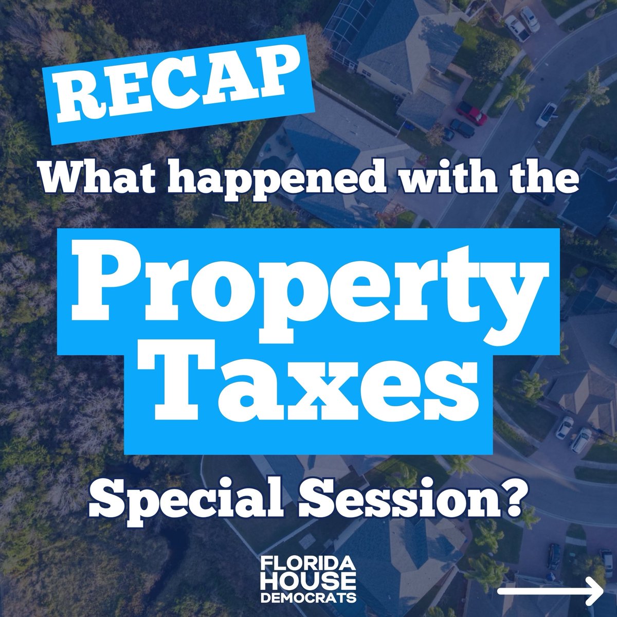 FLHouseDems's tweet photo. RECAP: What happened with the Property Taxes Special Session? A thread 🧵 https://t.co/TXmRPNjVYB