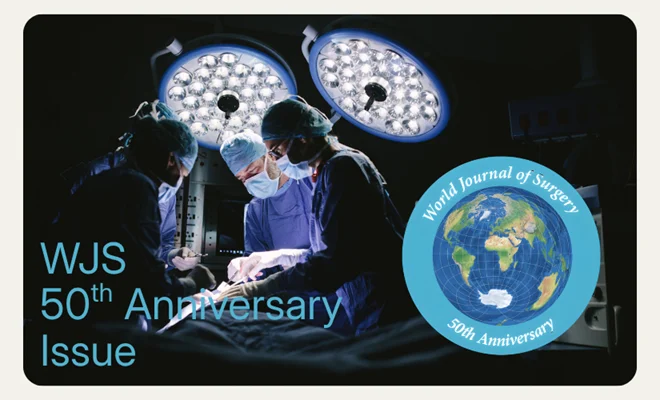 WorldJSurg's tweet photo. The WJS 50th Anniversary Special Issue is now online!
https://t.co/4qzaHSFfzc
#iss_sic #sherrywren #WileyHealth #WileyGlobal https://t.co/ZkzlgSez9P