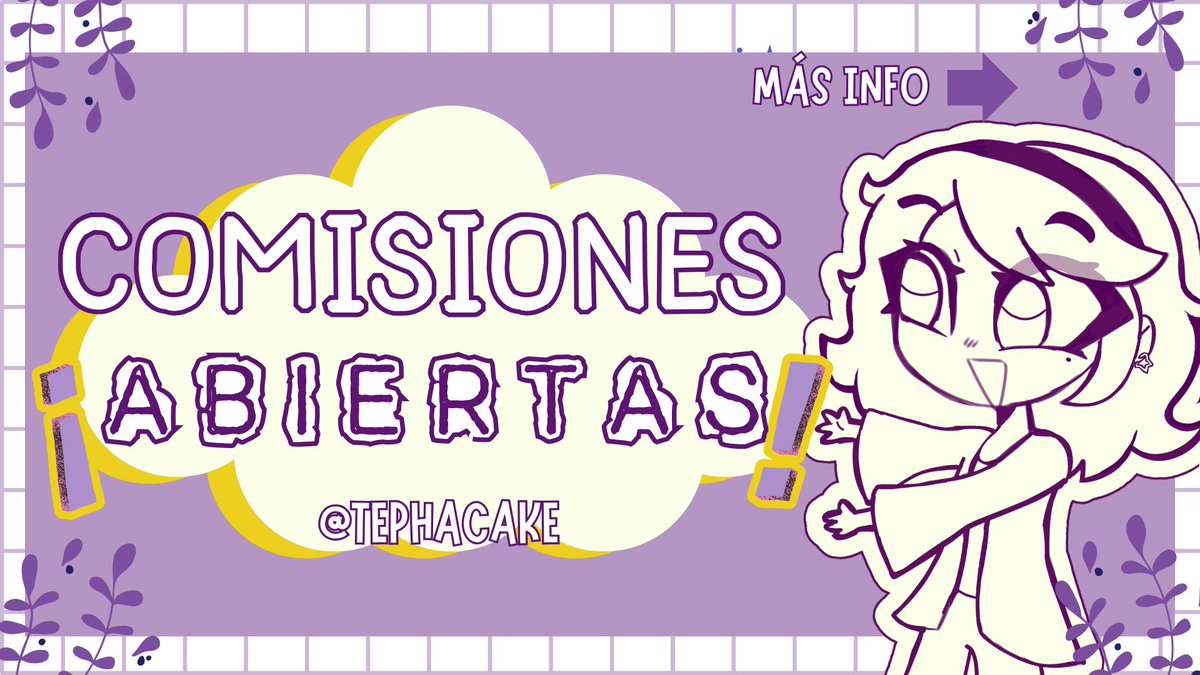 tephacake's tweet photo. 💜☆𝗖𝗢𝗠𝗜𝗦𝗜𝗢𝗡𝗘𝗦 𝗔𝗕𝗜𝗘𝗥𝗧𝗔𝗦☆💜
- Exclusivo para Perú🇵🇪★
-Cualquier duda o pedido de comisión escribirme al privado :D
- Fav♥ o RT🔁 se agradeceee ;)♡
#comisiones #comisionesabiertas #art #fanart #Peru https://t.co/SN1UAvstUP
