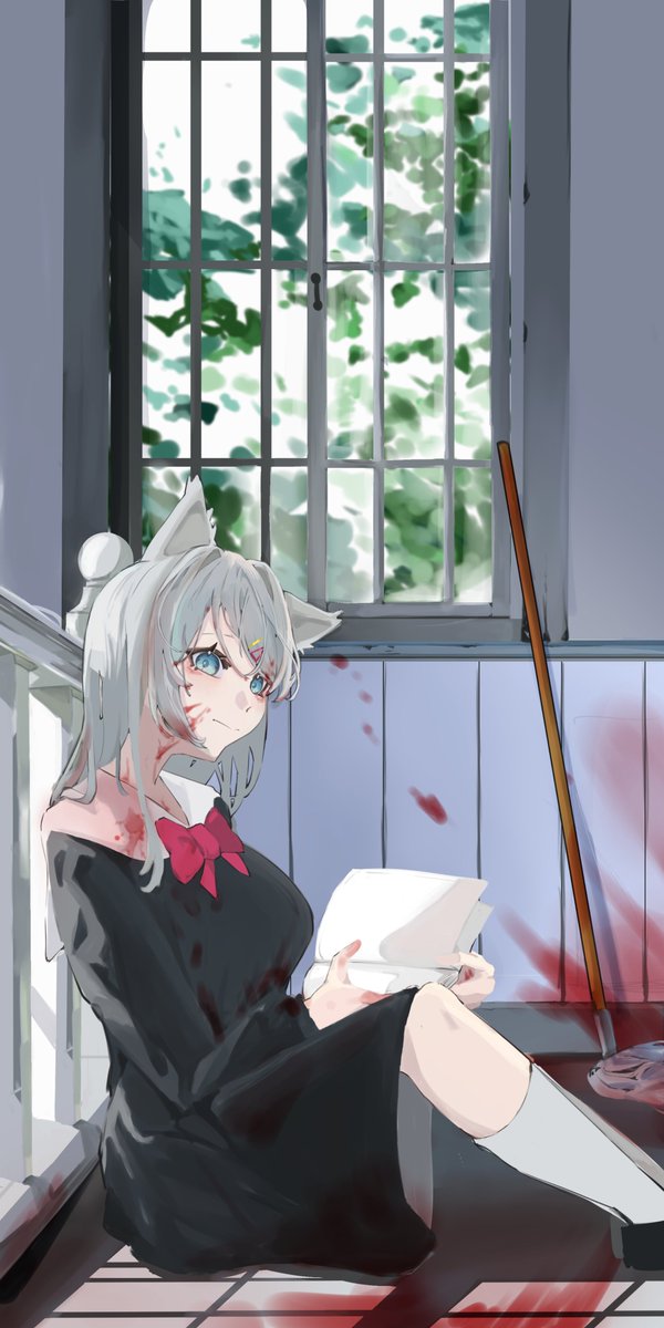 RMT_REM0716's tweet photo. 末日出逃#2
儘管過程有點曲折但我們安全了，暫時的。 。 。
#MizukiART https://t.co/ZTCjpivzBA