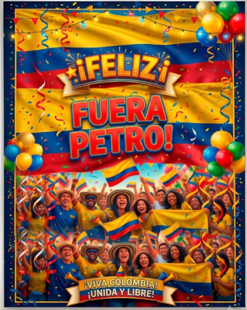 Ohrwurm14's tweet photo. @petrogustavo Feliz FUERAPETRO a toda Colombia!!!

Por fin se va este hp! 

🎉💐🥰 https://t.co/sICPGwTjGi
