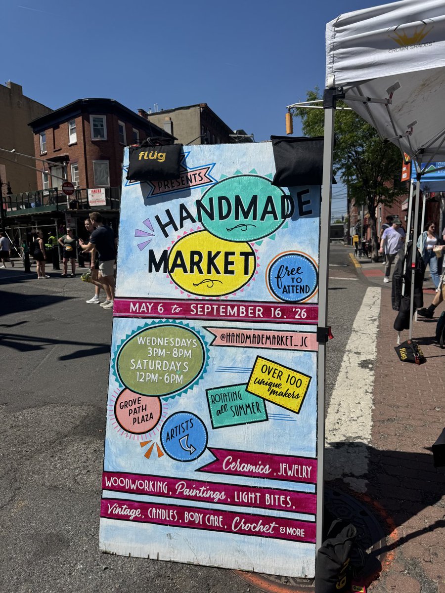 Linen_Light's tweet photo. Summer market day at Grove PATH Plaza. https://t.co/vLTw6ptkS5