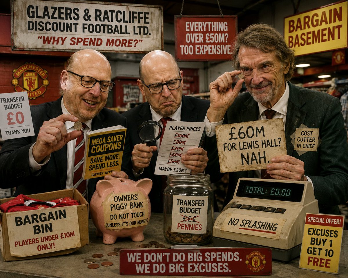 Oletrain's tweet photo. Can't afford the £70m midfielder. Can't afford the £60m left-back. But we can apparently afford endless excuses &amp; media briefs. 

£40m net spend. At Manchester United. Let that sink in. https://t.co/n8OtaIaXjJ