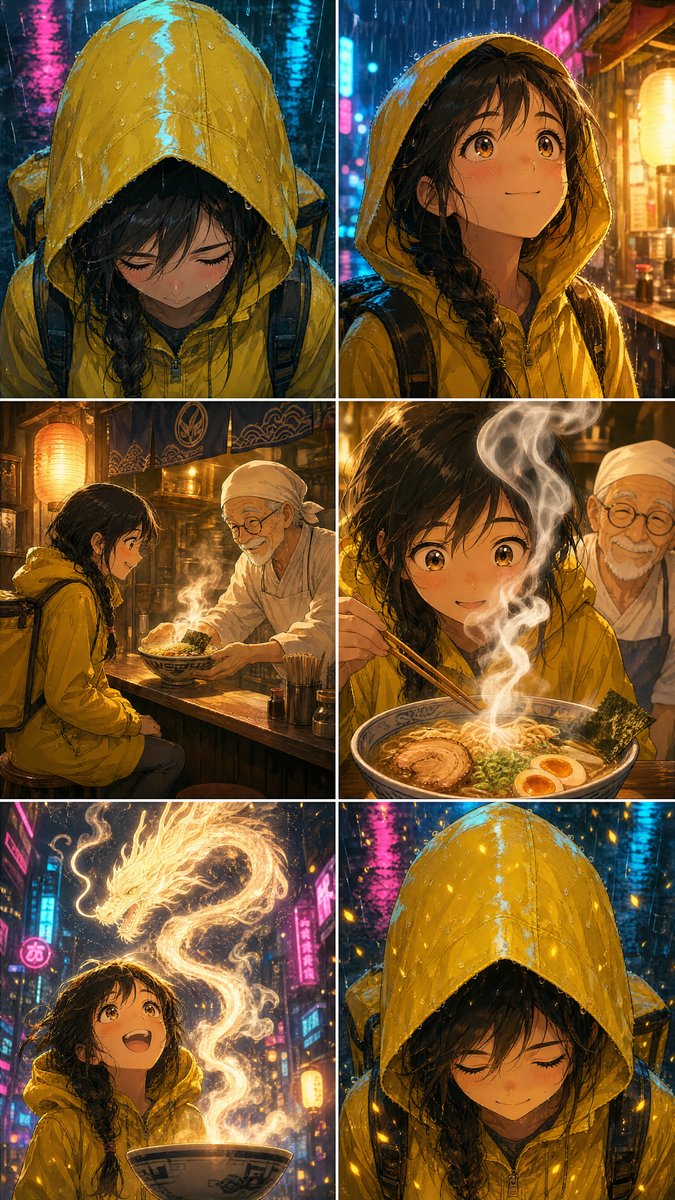 aidotcountry's tweet photo. How this was made 👇

Before a single second of video existed, the entire film was drawn as one page.

Six pictures, in order, the whole story. That is why she is the same girl in every shot — she was drawn once, not six times. https://t.co/Noe8k4tfBx