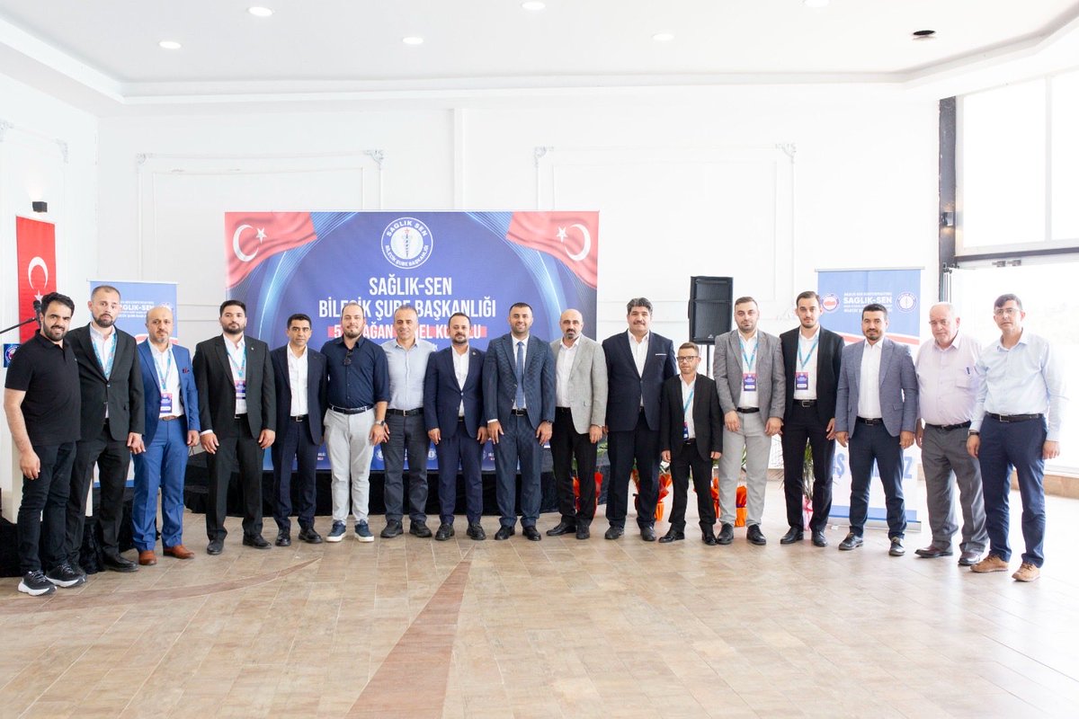 sagliksenbatman's tweet photo. Bilecik Şubemizin 5. Olağan Genel Kurulu’na katılım sağladık.

Güven tazeleyen Şube Başkanımız Sayın Emrah Göztepe ve yönetim kurulunu tebrik ediyor; yeni çalışma döneminin şubemize, üyelerimize ve teşkilatımıza hayırlı olmasını diliyorum. https://t.co/WE1xWEluP5