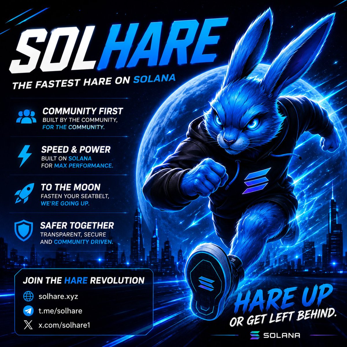 solhare1's tweet photo. 🐇 The fastest hare on Solana is getting ready.
Community first. No presale. Fair launch.
We're building something fast. We're building something different.
HARE UP OR GET LEFT BEHIND. ⚡
🌐 https://t.co/Gi8M1iaYvO⁠�
#SOLHARE #Solana #Memecoin https://t.co/UoB5yCIzBB