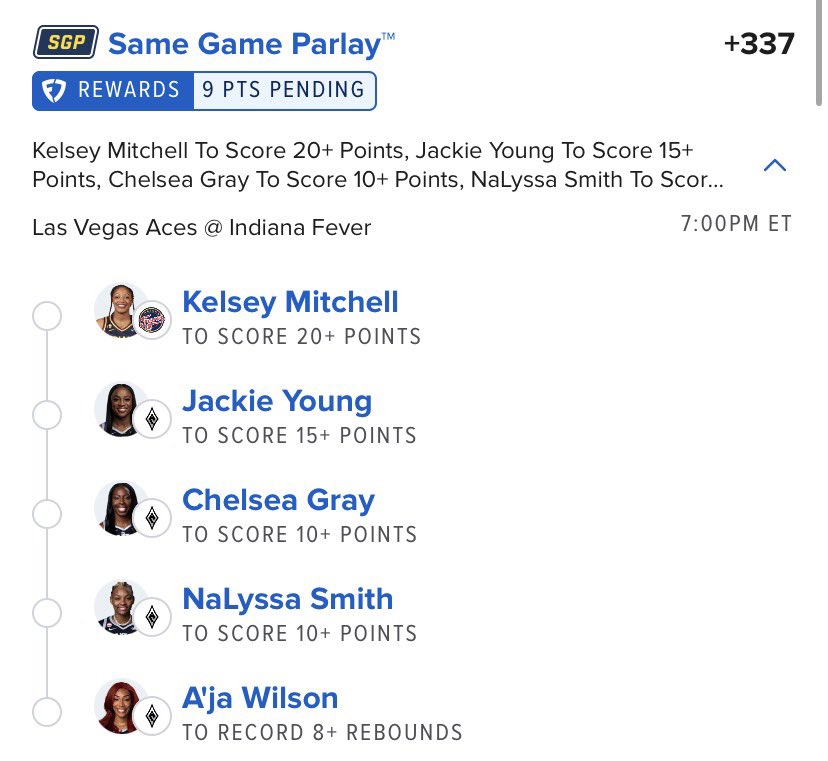 SmokeSeshBets's tweet photo. Posted in the Discord..

#PropGPT 
#FanDuel 
#WNBA https://t.co/3HPxnvf3Zr