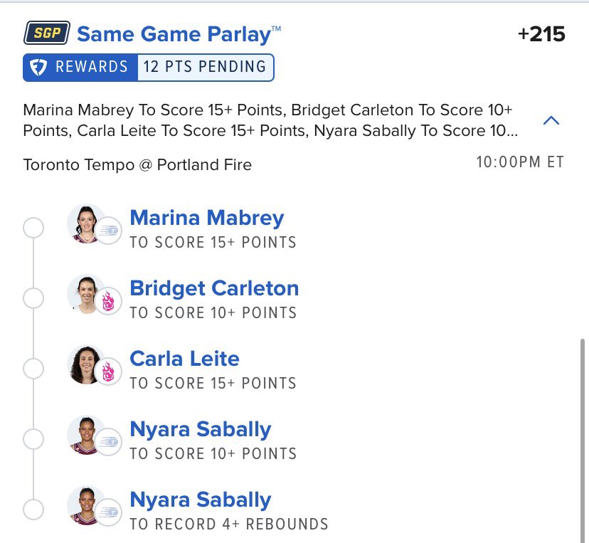 SmokeSeshBets's tweet photo. Posted in the Discord..

#PropGPT 
#FanDuel 
#WNBA https://t.co/3HPxnvf3Zr