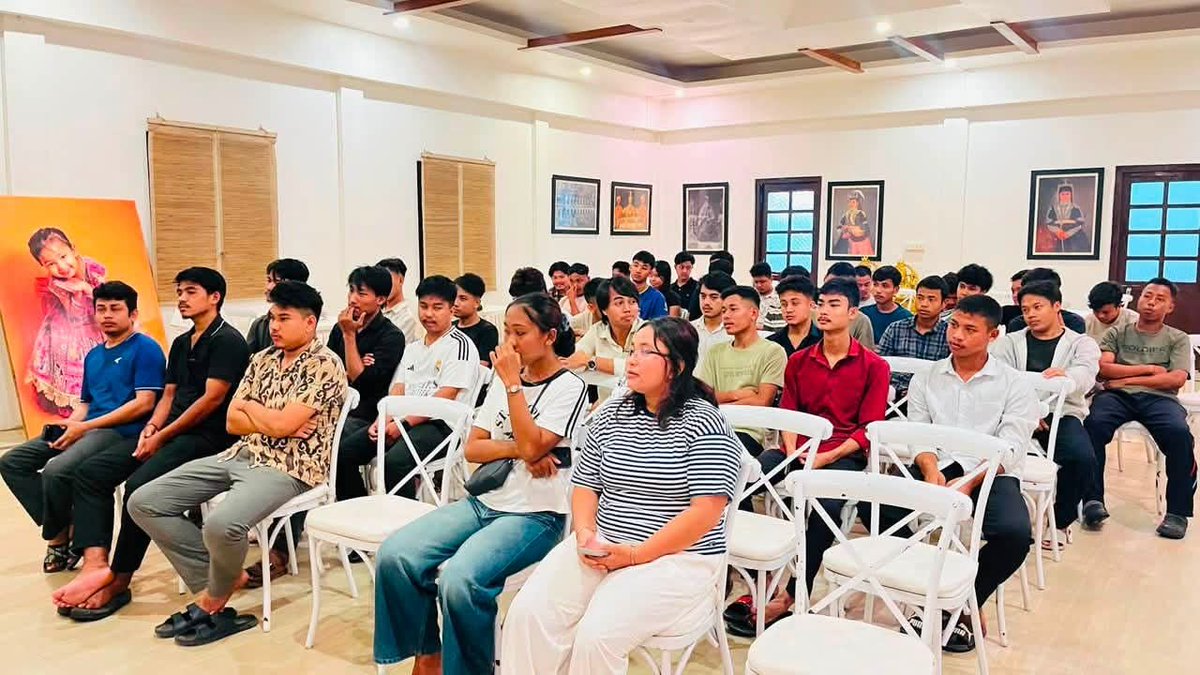 tisftipra's tweet photo. In the presence of our Hon'ble President, Shri Sajra Debbarma, #TISF warriors held a meeting to discuss the upcoming programmes and strategies to strengthen student welfare. https://t.co/f4d1y2TNlO
