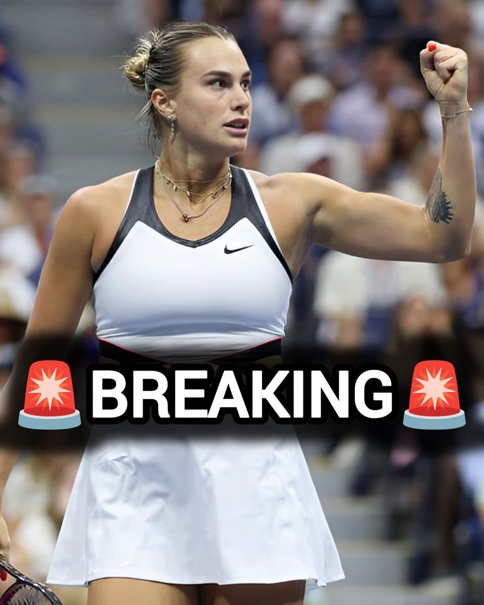 GustBrian's tweet photo. 🚨BREAKING: The left are FUMING after Aryna Sabalenka, the number 1 women's tennis player in the world, said that men don't belong in women’s sports! Do you stand with her? https://t.co/8HeTMZKrgf