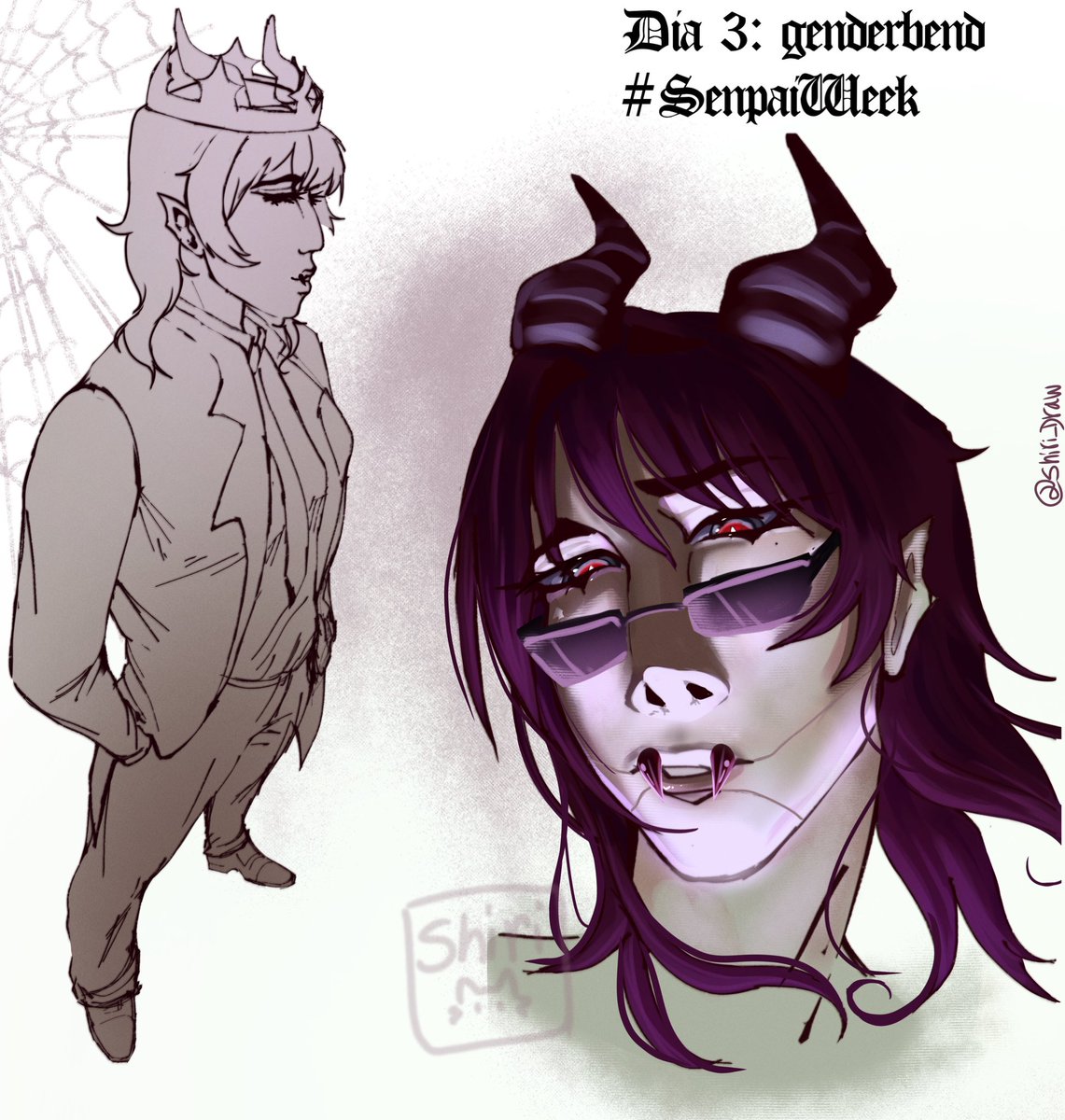 shiri_draw's tweet photo. Dia 3 : Genderbend
#SenpaiWeek https://t.co/MtBz7EiY97