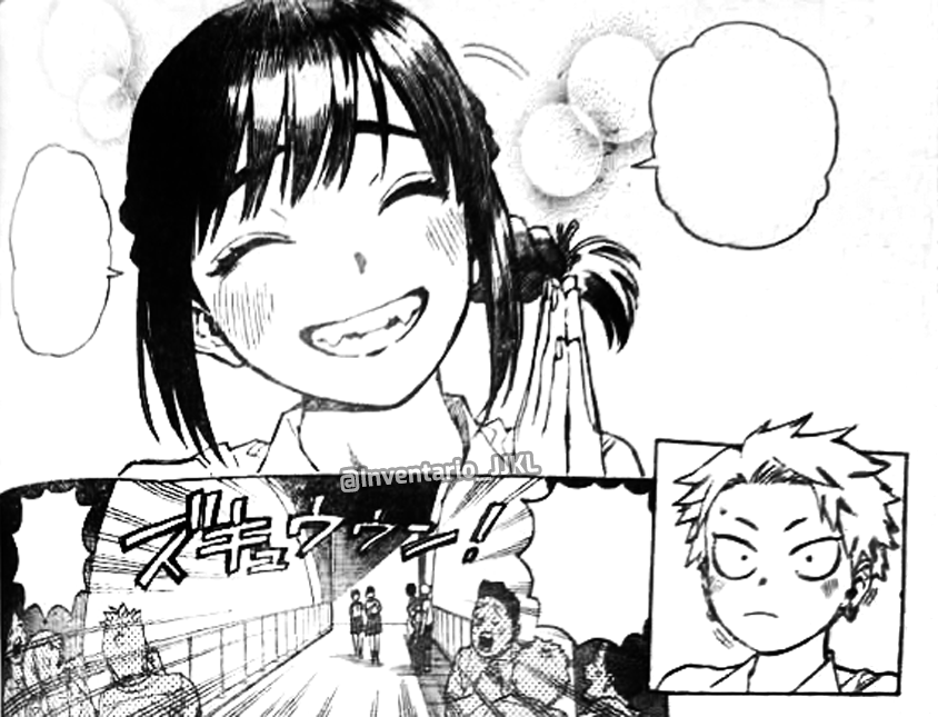 Inventario_JJKL's tweet photo. A "BOY MEETS GIRL" HORROR STORY 👀

- Kohei Horikoshi's One Shot -