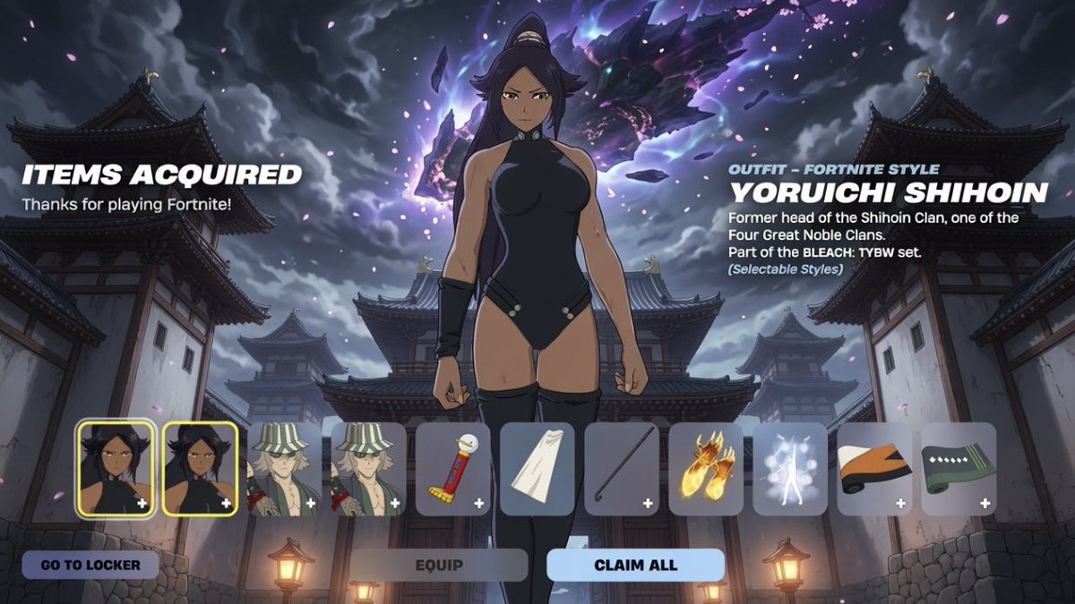 FortnitePV2's tweet photo. If you want a 4,500 V-Bucks code to get the Bleach Yoruichi and Kisuke Skins then make sure you like and reply to this tweet with your epic usernames 👀

Don’t miss out on this chance… I wanna help as much people as possible! https://t.co/KCVL6Q7uA9