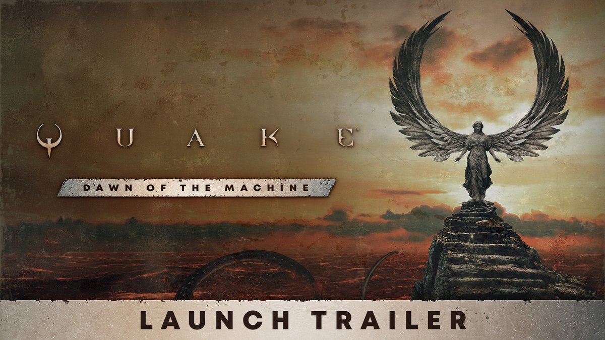 XBOX's tweet photo. Darkness awakens once more 😈

Rocket jump into Quake: Dawn of the Machine, a brand-new episode available as a free update to all Quake owners: https://t.co/jPNCqc2QGF https://t.co/aC08EEWCJ1