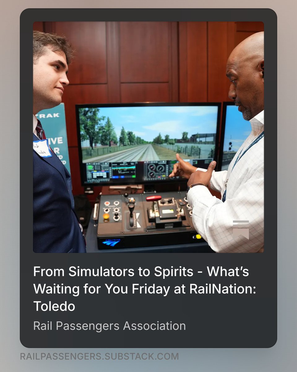 RailPassengers's tweet photo. The top question we have been getting regarding our upcoming #RailNation event in Toledo has been:
"What is going on with this mysterious FRIDAY STATION EVENT block?"
We can now finally answer that question: https://t.co/NGlLfrd6Ej https://t.co/L0Tf3TOKoq