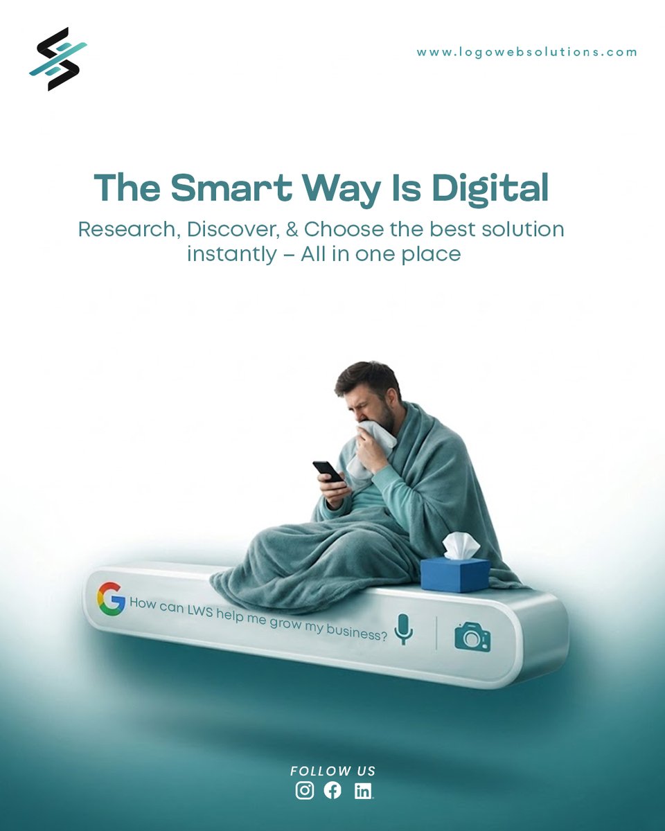 l_websolutions's tweet photo. Why search in circles for business growth when the answer is all in one place?

Research, discover, and choose tailor-made web and digital solutions instantly with Logo Web Solutions.

The smart way is digital: https://t.co/1PJLIA3DqC

#DigitalSolutions #WebDevelopment https://t.co/abBTZ3NVbe
