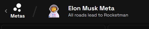 Gabanideveloper's tweet photo. dexscreener put elon musk meta as the rocketman why not run him? 
https://t.co/tYRurFvTbx
Perfect time to run https://t.co/Wb7lL7OFjg