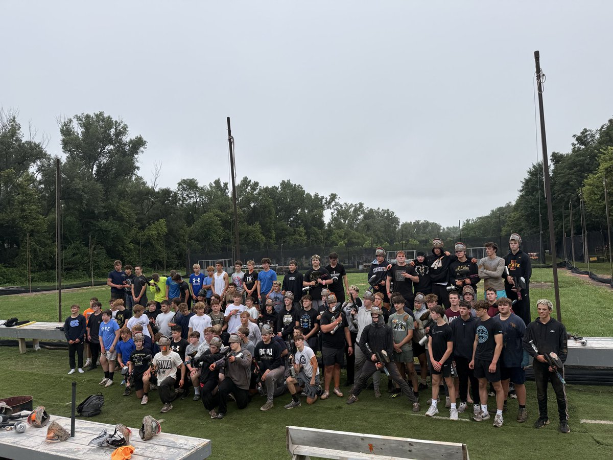 GCHSFB's tweet photo. Ram Football took to the Paintball field today! Seniors won the class tournament. Staff said we left the area the cleanest it’s ever been after a session. 
#LeaveItBetter https://t.co/4POdknUWGJ