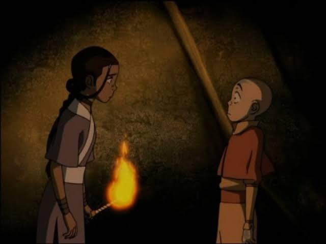 cherrylana_rose's tweet photo. Just stopping by to remind y’all that Katara and Aang shared their first kiss in the Cave of Two Lovers. https://t.co/T25BWxd64b