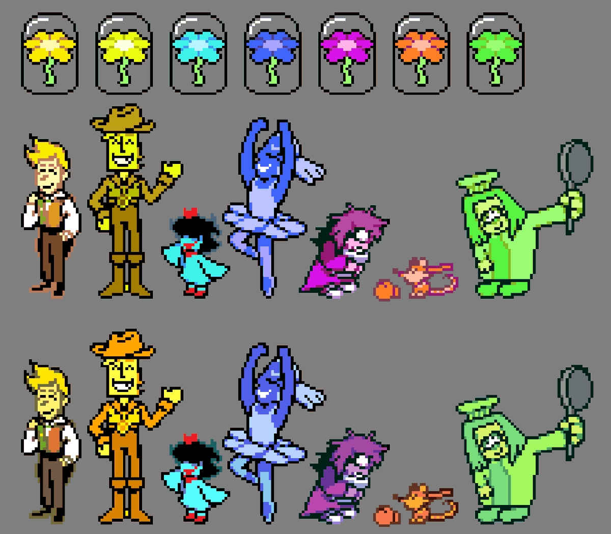 rashonalrash's tweet photo. experiment where i colorpicked from the actual flowers and made tweaked color palettes that are more accurate to them https://t.co/NbNRJgf8TV
